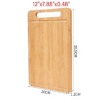 planches découper bambou naturel rectangulaires respectueuses environnement classiques poignée