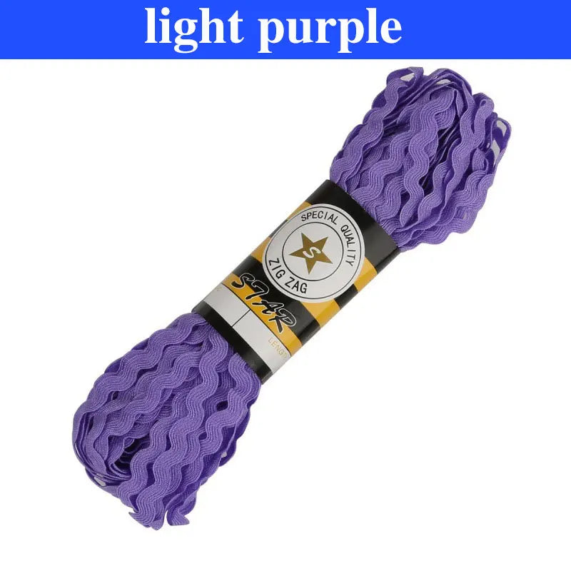 rubans ondulés polyester modernes 15 yards vert violet bleu jaune blanc noir rose