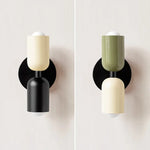 lampe murale moderne minimaliste noir vert olive rouille rose chambre cuisine salle manger