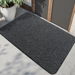 tapis gris floral antidérapant moderne porte bain sol facile nettoyer