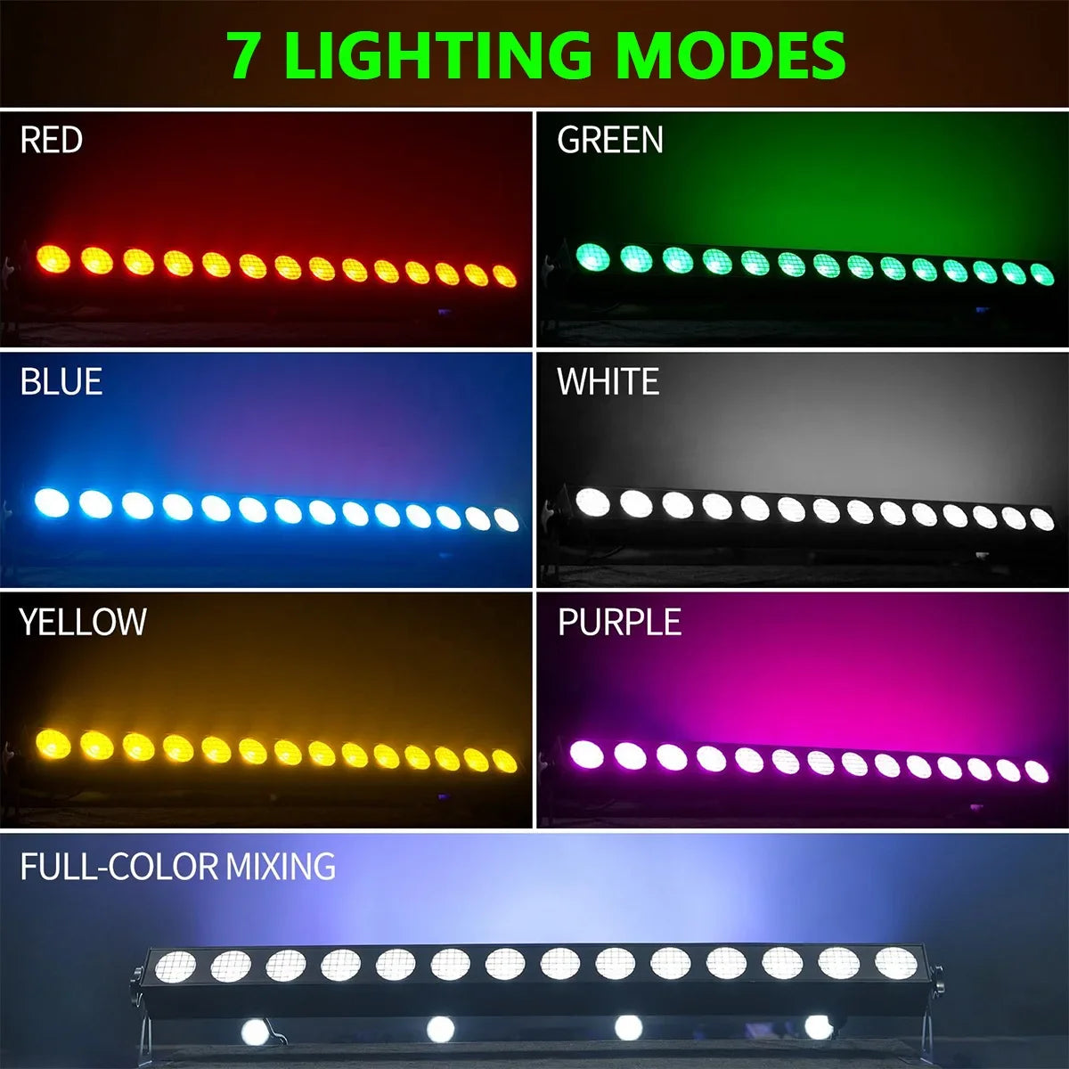 lampe murale led noir effet scène moderne autonome flux lumineux puissante certification