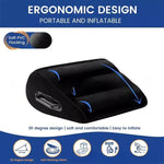 coussin ergonomique velours noir confortable lit adultes mousse pu polyester coton