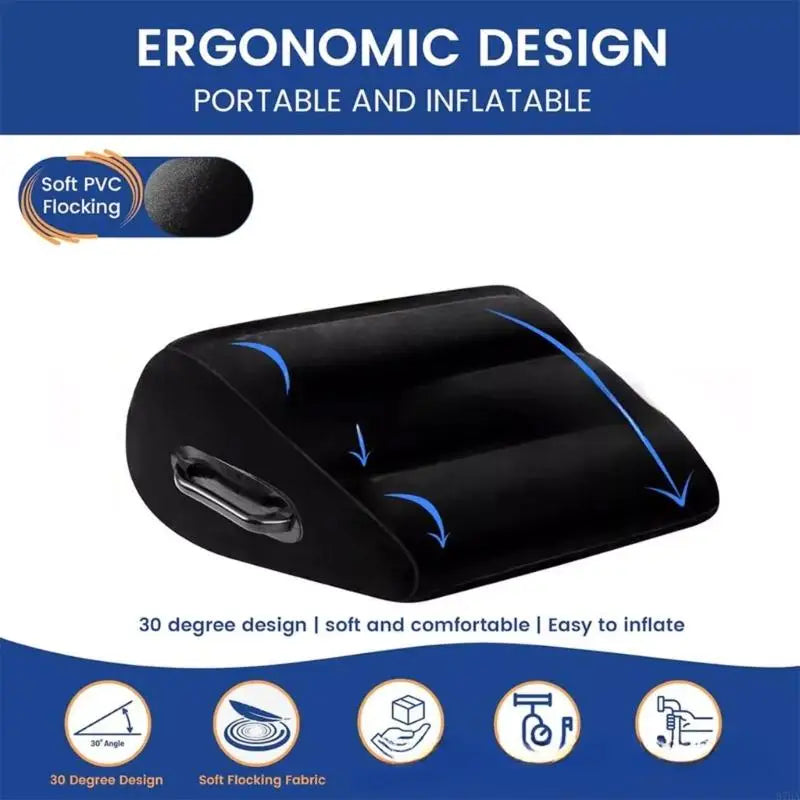 coussin ergonomique velours noir confortable lit adultes mousse pu polyester coton
