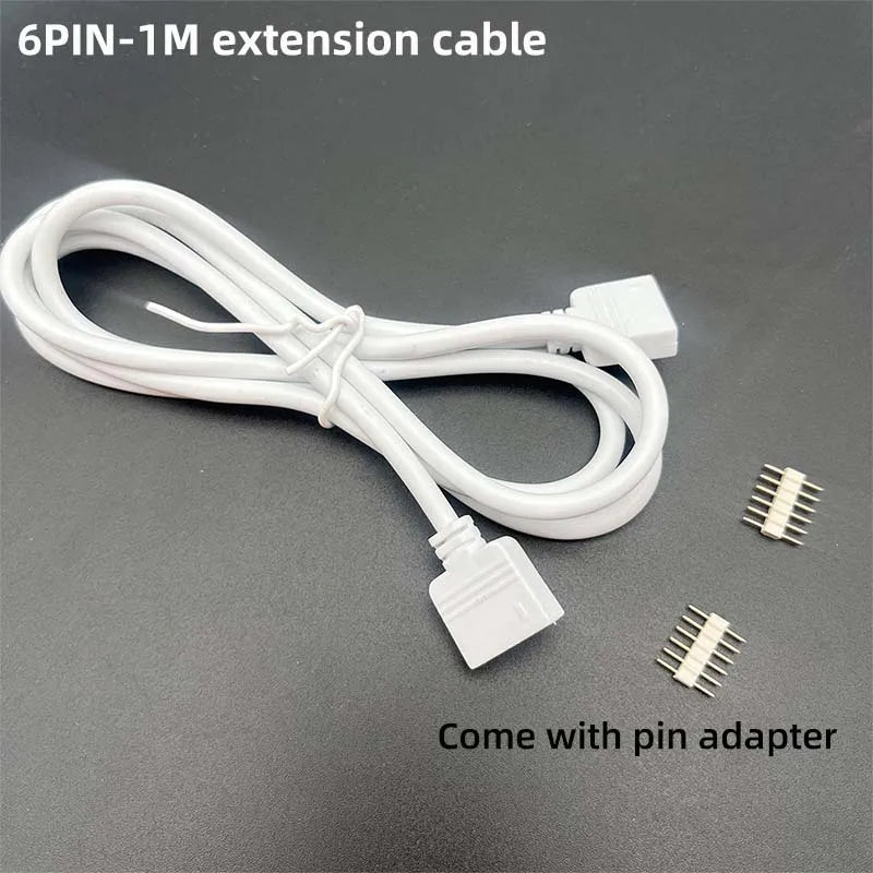 câble extension led blanc pin adaptateur connecteur rgb rgbw cct moderne