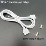 câble extension led blanc pin adaptateur connecteur rgb rgbw cct moderne