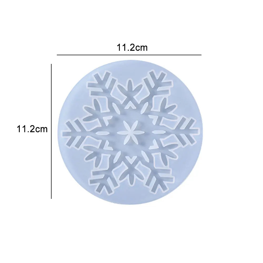 moules silicone motifs floraux flocons neige modernes decoratifs artisanat decoration intérieure