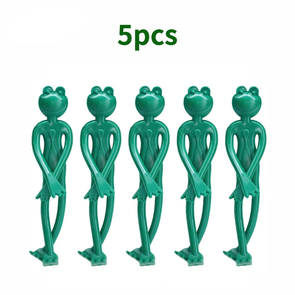 sangles support plantes decoratives grenouilles vert turquoise decoratives jardin ludiques fixations branches cables