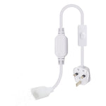 interrupteur lumière blanc moderne adhésif prise électrique câble flexible 220V certifié 750W