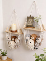 hamac suspendu moderne blanc beige bois opaque fixé mur