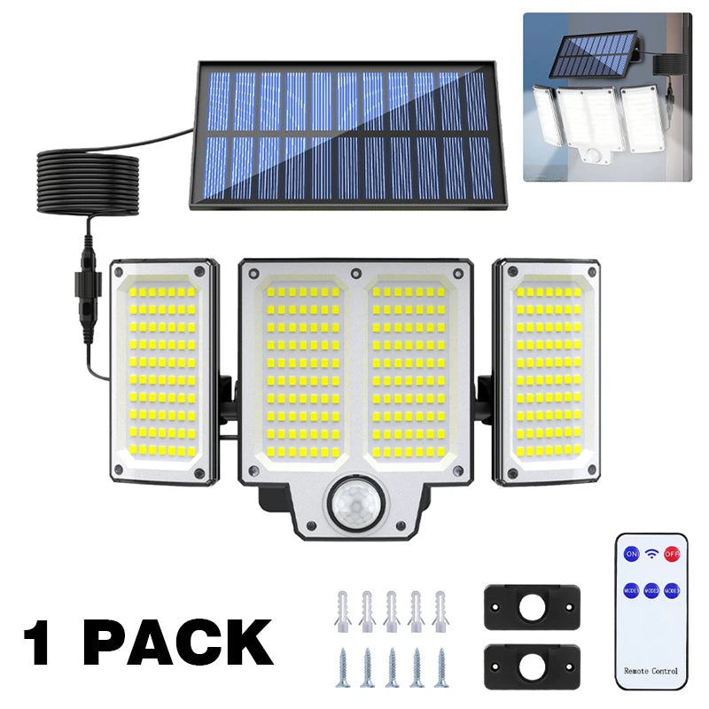 lampe solaire extérieure capteur mouvement lumière jardin éclairage patio moderne fonctionnel led noir gris