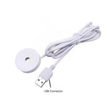 lampe led usb ultra plate adhésive noir blanc moderne câble interrupteur 60lm vrac