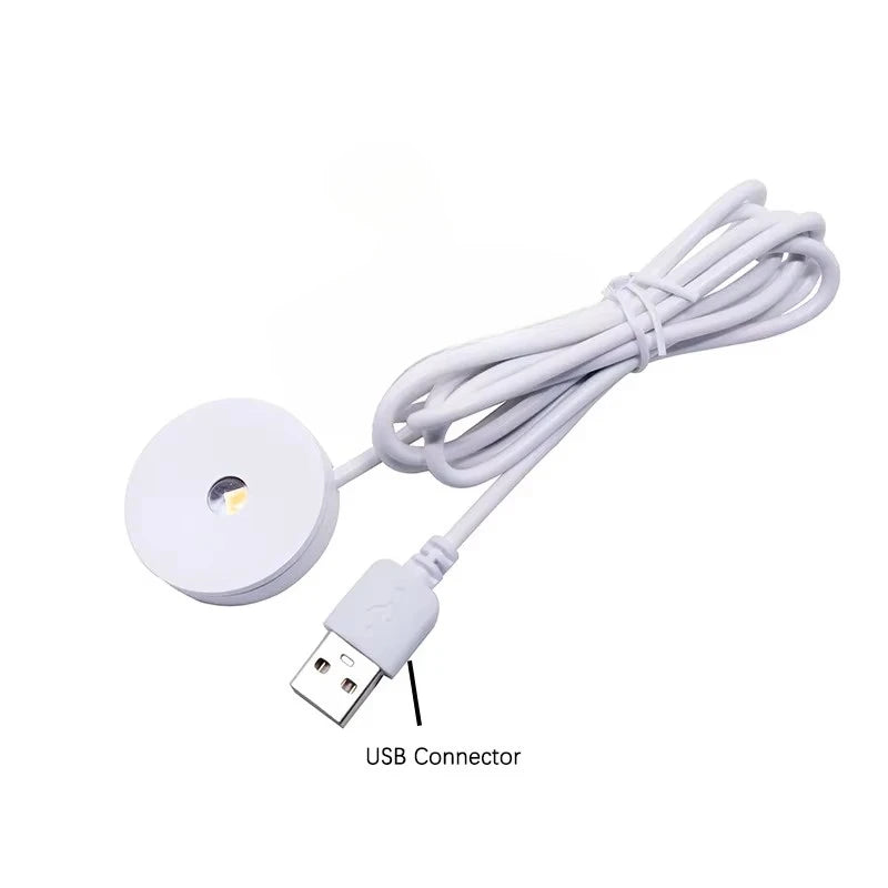 lampe led usb ultra plate adhésive noir blanc moderne câble interrupteur 60lm vrac