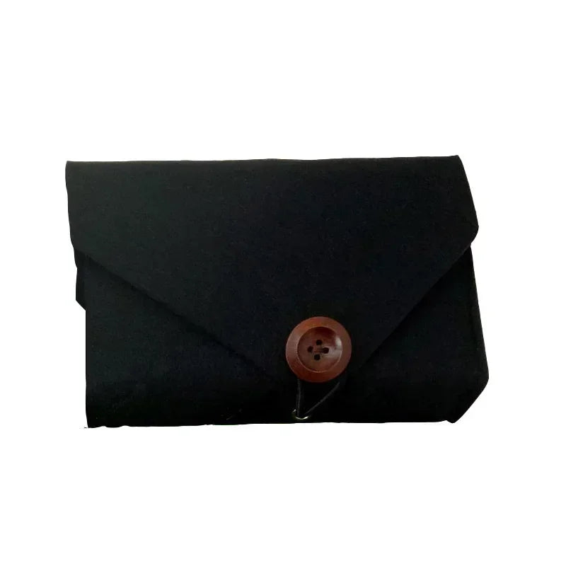 Sac ordinateur portable gris tissu doux moderne chargeurs adaptateurs câbles USB SSD HDD