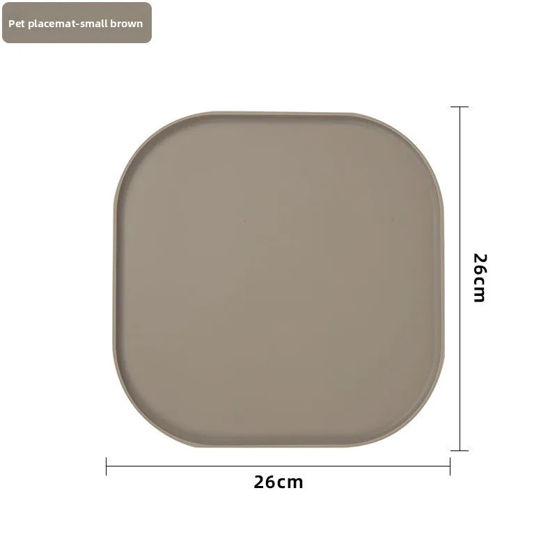 assiette animaux compagnie silicone gris moderne facile nettoyage qualité alimentaire