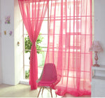 rideaux transparents moderne blanc motif plissé vertical décoration salon chambre coucher