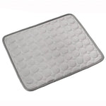 tapis quilted rafraichissant moderne chat bleu clair gris confortable été 40x30cm 50x40cm