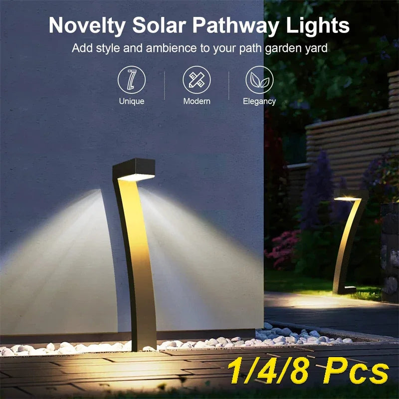 lumière solaire led jardin ip65 moderne noire dorée extérieure décoration patio