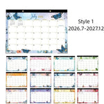 calendrier mural floral moderne notes faire planification quotidienne 18 mois