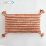 housses coussins carreaux beige blanc rustique 30x50cm 45x45cm décor canapé lit chaise voiture