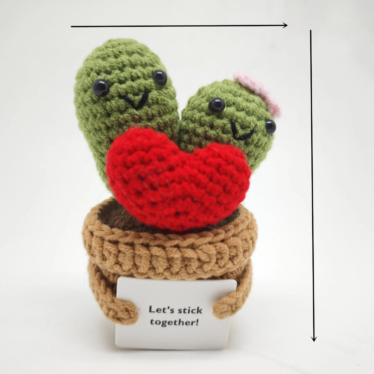 plantes crochet tricotées main rouge vert marron créatives décoration maison festive cadeau anniversaire original