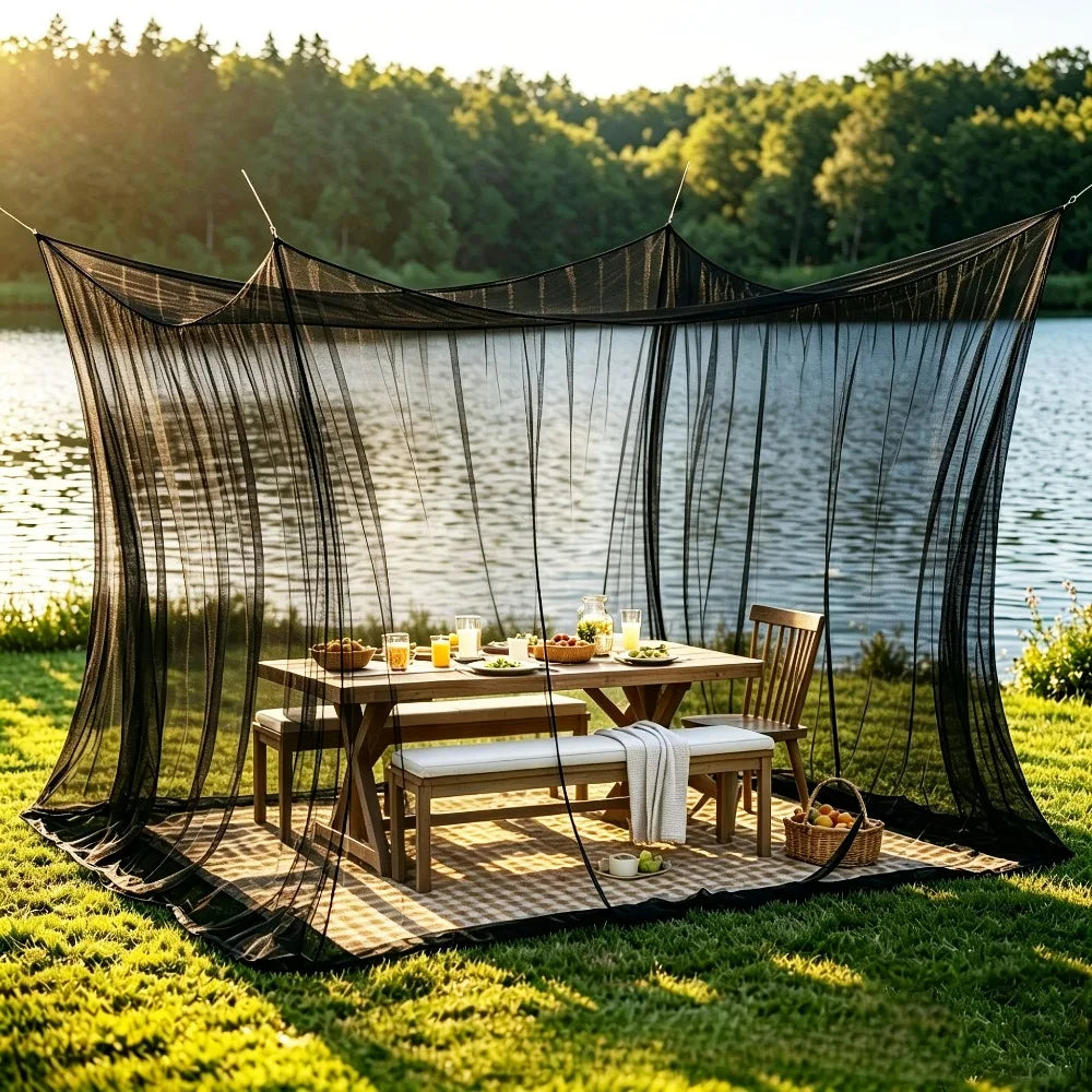 moustiquaire extérieure blanc marron tissu texturé rustique 300cm 300cm cordes