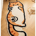 tapis doux cartoon chatons gris rose noir blanc orange vert antidérapant extérieur intérieur