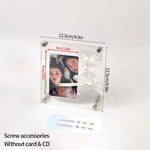 cadre photo moderne transparent clips photo affiche carte postale support cd kpop decoration chambre