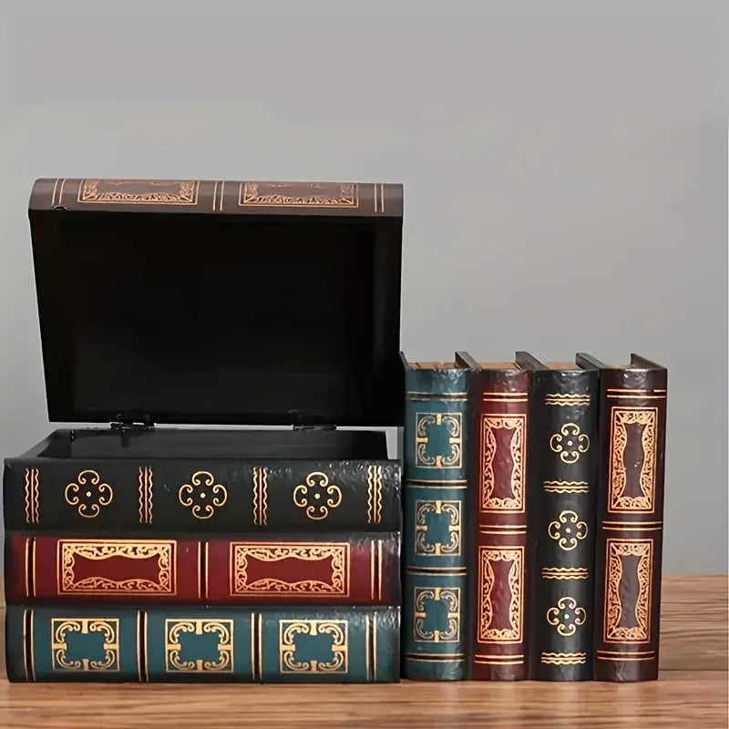boîte bijoux vintage rangement bois ornementation dorée classique décoration étagère ancien