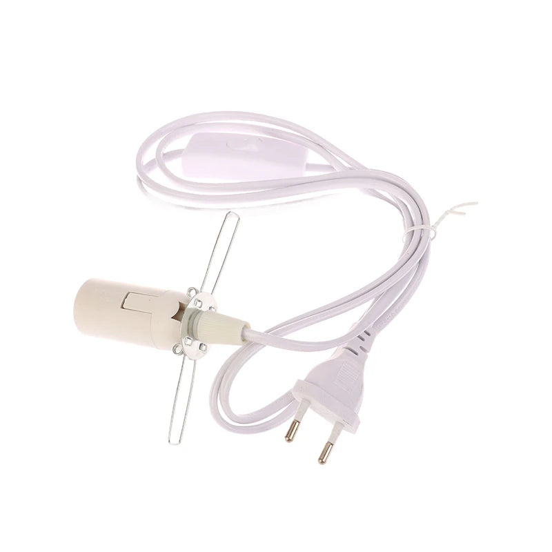 prise courant moderne noire blanche câble clips métalliques abs rond lisse