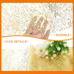 tableau decoratif doré semi transparent motif texturé festif or blanc fete anniversaire mariage