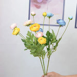 bouquet fleurs artificielles modernes rose blanc jaune bleu rouge intérieur mariage fête