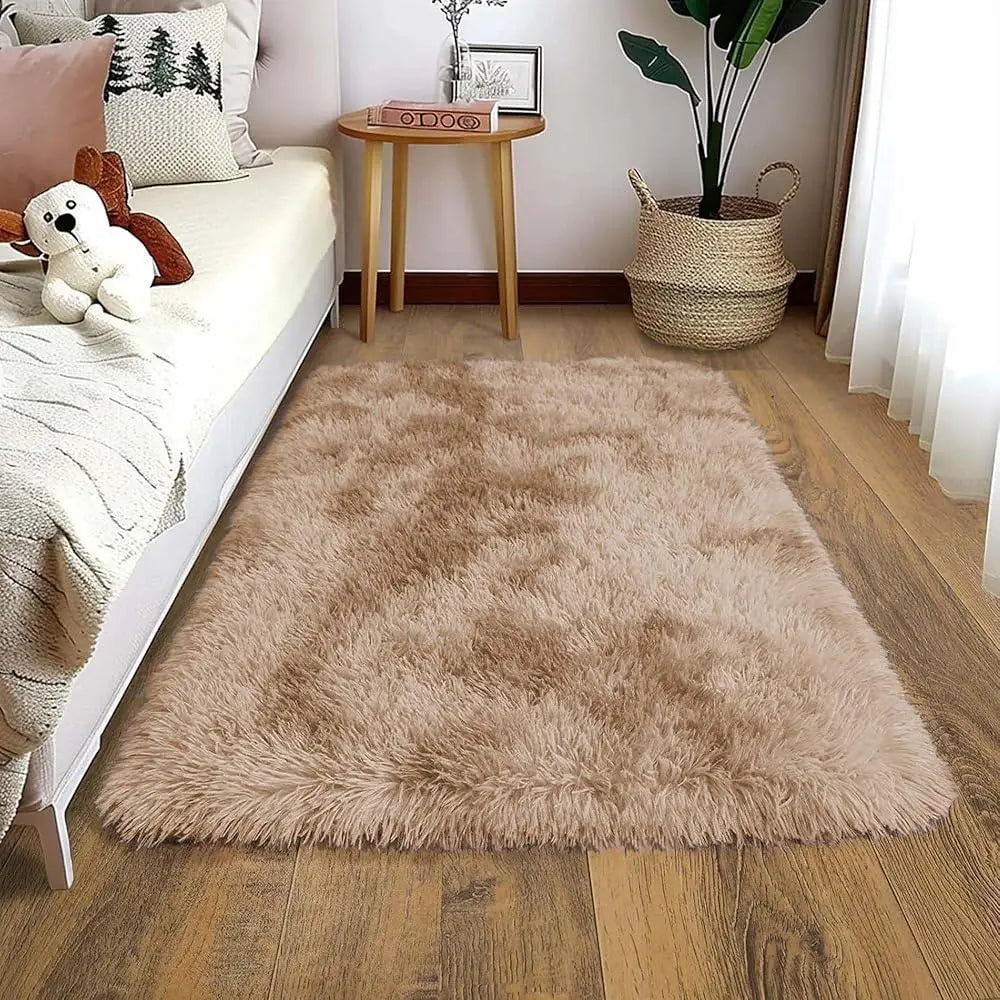 tapis noir peluche épaisse moderne résistant décoloration usage intérieur extérieur doux confortable sans peluches