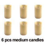 bougies led blanc crème effet flamme réelle sans danger moderne décoration mariage fêtes rondes
