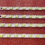 Ruban LED blanc points lumineux jaunes moderne clips fixation 50cm pièces ensemble