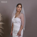 voile mariée blanc broderies florales classique monocouche translucide femme soirée