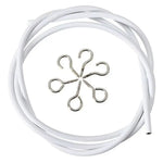 cable rideau blanc corde ressort durable accessoires crochets barre fonctionnelle modernes