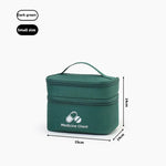 trousse médecine rouge réutilisable sac rangement oxford pratique compartiments médicaments première aide emergencesécole