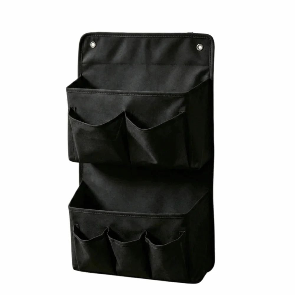 sac rangement mural noir gris clips modernes brosse flacon lotion crème