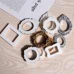 cadres decoratifs resine classique or argent ornements baroques blanc accessoires decoration miniature