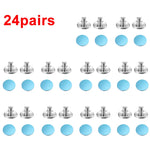 clips magnétiques amovibles rideau argenté bleu rond lisse adhésif moderne guide