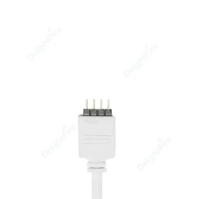 câble extension rgb led prise femelle broches blanc flexible moderne