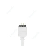 câble extension rgb led prise femelle broches blanc flexible moderne