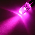 diodes led rouges noires transparentes 5mm 3mm câbles pack 10 pièces