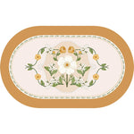 serviettes table florales blanc vert respectueuses environnement 20x12 pouces adhésives set table classique