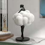 sculpture décorative femme nuage or argenté moderne minimaliste tour eiffelDecoration intérieureAccessoire designOpaque
