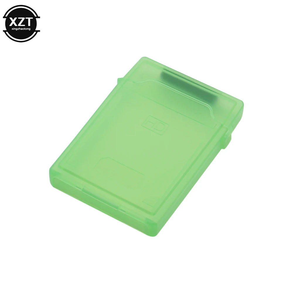 boîte rangement disque dur pratique moderne vert orange bleu gris blanc poignée câble usbclé