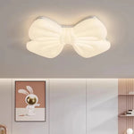 lampe suspension moderne nœud décoratif blanc éclairage surface télécommande