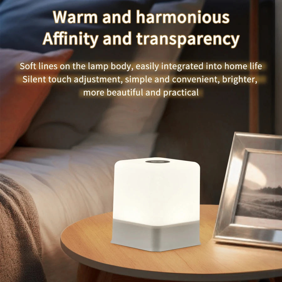 lampe chevet portable change couleur tactile 16 teintes charge usb moderne blanc gris
