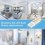 Ampoule LED G9 18W 3000K 4000K 6000K carrés dorés moderne blanc opaquant