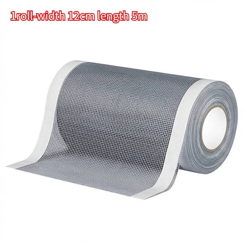 ruban adhésif moustiquaire gris maille fine opacité pratique résistant 12cm 10cm 7cm couteau précisionPATCH